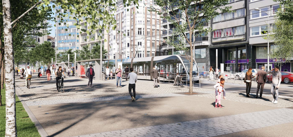 En commission mobilité de la Ville de Liège pour faire le point sur l'état actuel du chantier du tram